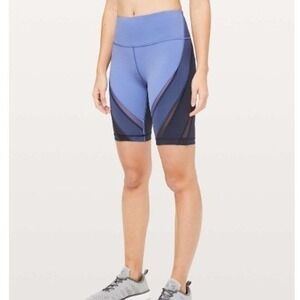 Lululemon Colour Me Ombre Short Midnight Navy / Gatsby Blue Size 8 EUC